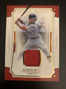 Mookie BETTS🔥2017 Panini National Treasures GOLD Relic #109 23/25 Red Sox - Picture 1 of 2