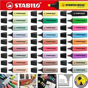 Resaltadores STABILO BOSS ORIGINAL Colores Pastel, Pack de 3 Elige Tu Color - Imagen 1 de 13
