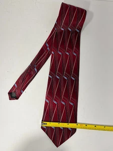 Murano 100 % Seide Herrenkrawatte 58" lang - pflaumenrot scharfe Krawatte - Bild 1 von 3