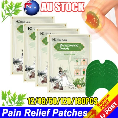 Wormwood Knee Plaster Sticker Wellnee Back Neck Pain Joint Ache Relief Patch AUS - image 1 of 4