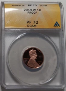 2019-W LINCOLN CENT ANACS PF70 DCAM - Picture 1 of 2