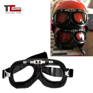 Aviator Goggles Pilot Retro Glasses Scooter ATV Motorcycle Eyeglasses Dirt Bike - Imagen 1 de 2