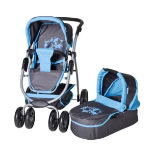 Puppenwagen Buggy Coco Grafitti Blue Blau Puppe Tragetasche Knorrtoys 90716 - Bild 1 von 6