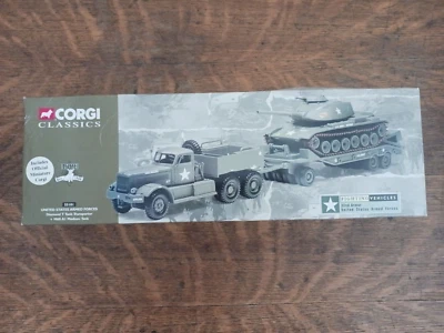 Corgi Classics US Army Diamond T Tank Transporter+M60 A1 Medium Tank #55101 1/50 - Image 1 of 4