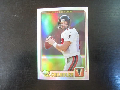 2001 Topps Chrome Refactor # 20 Chris Chandler Card (B64) # 810/999 Falcons - Image 1 of 2