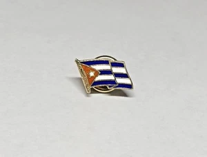 Brandneu alter Bestand 18 Kt Gelbgold kubanische Flagge signiert Corletto Italien Krawatte Tac - Bild 1 von 4