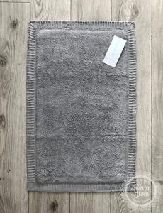 B-Ware % Badteppich Duschvorleger Badematte 'Fulvio' 50 x 80 grau Baumwolle  - Bild 1 von 2
