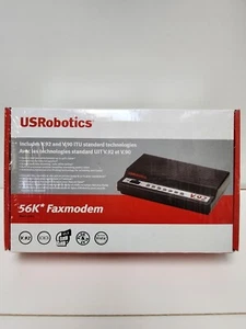 USRobotic V92 & V90 ITU Standard 56K External Faxmodem _ Model 5686G - Picture 1 of 3
