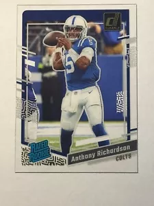2023 Panini Clearly Donruss Anthony Richardson #52 RC Indianapolis Colts - Picture 1 of 2