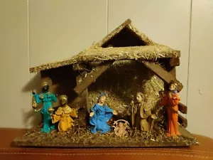 De colección Natividad Guardería Madera Estable Italia 9 Piezas Prioridad Antes de Navidad - Imagen 1 de 8