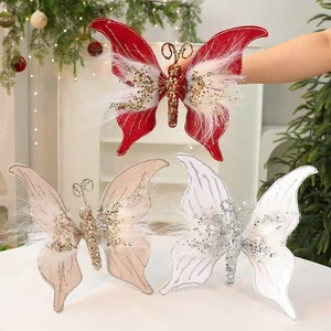 Colorful Design Christmas Butterflies Ornaments Christmas Decoration - Picture 1 of 15