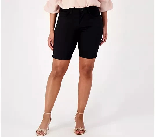 NYDJ Ella Short- Black Reg 6  A591706 - Image 1 of 3