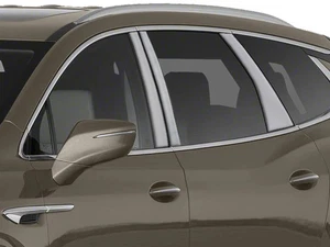 PILLAR POST TRIM 6 Pieces Stainless Steel Chrome for Enclave 2018 - 2024 PP58531 - Picture 1 of 6