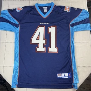 Reebok Super Bowl XLI #41 Football Jersey Mens Large Blue Colts Vs Bears 2007 - Picture 1 of 13