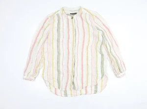 Marks and Spencer Men's Multicoloured Striped Shirt Size 16 - Picture 1 of 12