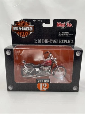 MAISTO HARLEY DAVIDSON SERIES 12  FXDWG Dyna Wide Glide 2001 1:18 New In Box - Изображение 1 из 4