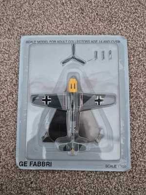 ATLAS GE FABBRI 1:100 MESSERSCHMITT BF 109 WW2 DIECAST AIRCRAFT PLANE MODEL - Image 1 of 4