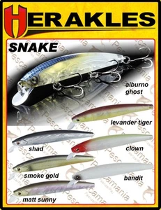 Artificiale spinning jerkbait Colmic Herakles Snake 95 9gr 9,5cm suspending - Picture 1 of 23