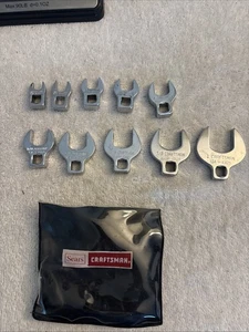 Craftsman 9 4362  10pc.Crowfoot Wrench Set -V- Series 3/8 Drive SAE - Picture 1 of 9