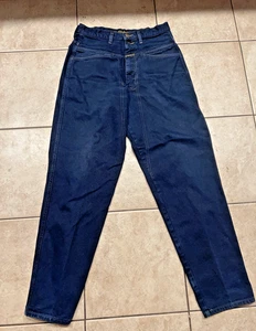 Vintage Marithe Francois Girbaud Jeans Men 30 Long Dark Blue Tapered Denim 90's - Picture 1 of 9