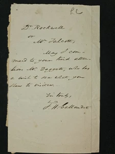 1840er Rev. Thomas Hopkins Gallaudet ALS signierter Brief Hartford Retreat Rockwell - Bild 1 von 2