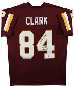 Gary Clark "2x SB Champ" Authentic Signed Maroon Pro Style Jersey BAS Witnessed - Picture 1 of 3