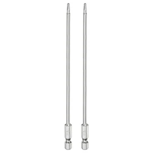 2Stk T10 Sicherheits-Torx-Bits,6" lang,manipulationssichere Stern-Bits - Bild 1 von 6