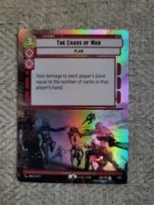 Star Wars Unlimited The Chaos of War Foil Hyperspace 428 Rare - Picture 1 of 2