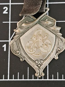 Antiker Uhrenanhänger Silber mit Monogramm "A" - Bild 1 von 3