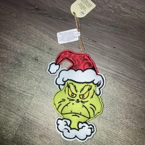 The Grinch Jim Shore Weihnachtsschmuck bestickt FILZ doppelseitig 5,5" hoch - Bild 1 von 2