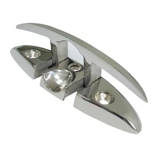 5IN Stainless Steel Boat Folding Cleats 5 inch Flip up Dock Cleat for Deck an - Picture 1 of 8