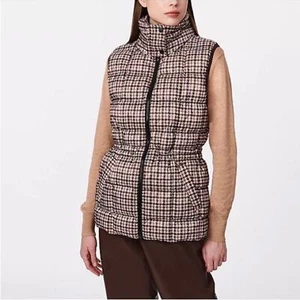 Houndstooth Anorak Vest Jacket by Bernardo - Picture 1 of 11