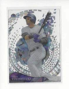 2014 Topps High Tek Diffrattore ghiaccio mattoni a spirale Troy Tulowitzki Rockies/75 - Foto 1 di 1