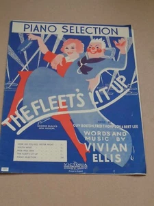 Vivian Ellis - The Fleet's Lit Up 1938 Piano Selection (Stanley Lupino) - Picture 1 of 1