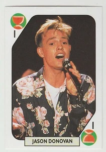1980s Spanish Pop Star Trade Playing Card Aussie Singer Actor Jason Donovan - Picture 1 of 2