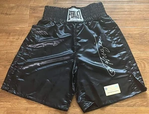 ┥ Joe Frazier 🙂 Baúles de Boxeo Everlast Negros Autografiados Firmados Steiner Certificado de Autenticidad - Imagen 1 de 4