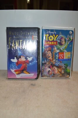 Walt Disney VHS  Toy Story & Fantasis factory sealed - Image 1 of 4