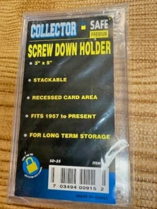 TWO PACKS     4 -SCREW  Card Holders RECESSED  3" x 5"  NEW IN PACK - Picture 1 of 1