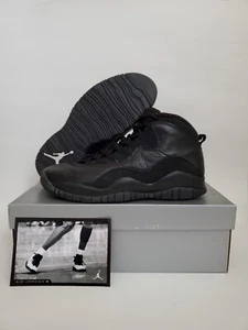 Air Jordan Retro 10 Black/White 2005 US Mens Size 9.5 "Pre-Owned" - Picture 1 of 6