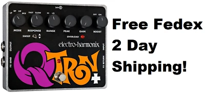 New Electro-Harmonix EHX Q-Tron Plus Envelope Filter Guitar Pedal! QTron + - Image 1 of 2