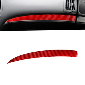 For Infiniti G37 Sedan 10-13 Red Carbon Fiber Co-pilot Dashboard Panel Cover  - Picture 1 of 9