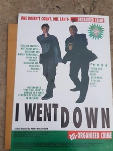 I WENT DOWN Australian CINEMA release LARGE MOVIE POSTER - Picture 1 of 3