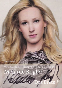 Autogramm - Melanie Kogler (Verbotene Liebe) - Bild 1 von 1