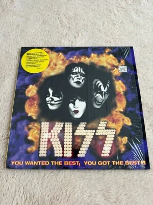 KISS You Wanted The Best, You Got The Best VINYL 2LP 1996 HYPE STICKER in Shrink - Image 1 of 4