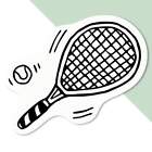 'Tennis Racket' Decal Stickers (DW018941)