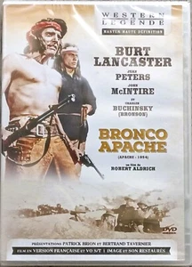 DVD NEUF/BRONCO APACHE/ROBERT ALDRICH/BURT LANCASTER JEAN PETERS/BRONSON/WESTERN - Imagen 1 de 2