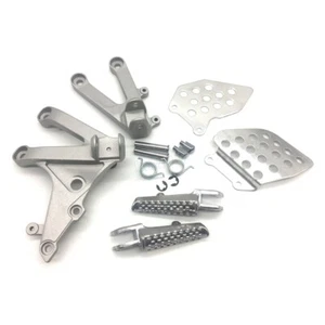 Silver Bicycle Front Foot Pegs Bracket Fit For Honda CBR600RR 2007-2019 F5 New - Foto 1 di 5