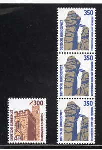 Germany 1987-96 SC# 1536-1537 - Historic Sites Strip of Three Stamps M-NH # 101 - Picture 1 of 1