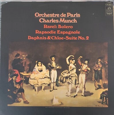 RAVEL-BOLERO-RAPSODIE-DAPHNIS SUITE-CHARLES MUNCH-ORIGINAL  ANGEL S-36584 VINYL Foto 1 de 2