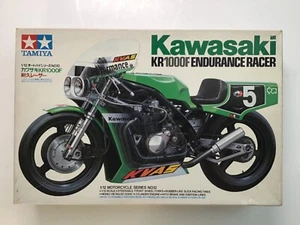 TAMIYA #1412 KAWASAKI KR1000F ENDURO RACER 1:12 SCALE - NEW OPEN BOX - Picture 1 of 9